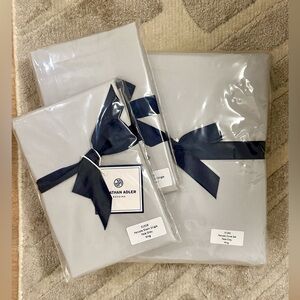 Jonathan Adler duvet and king sham set gray